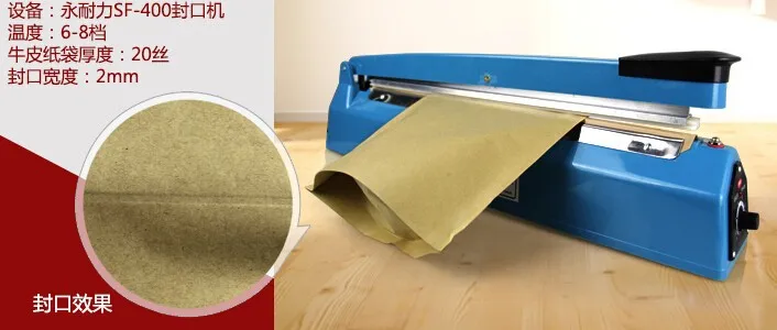 embalagem elétrica, Sf-400 Aquecimento