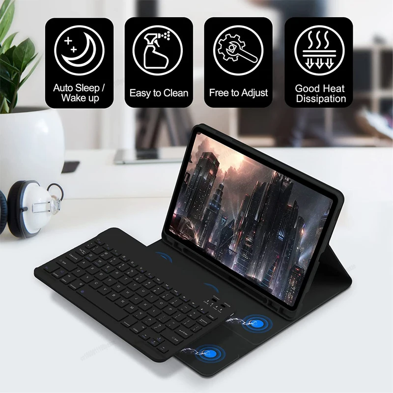 Premium Keyboard Case for 12.4-Inch Tablets - Magic Cover Edition