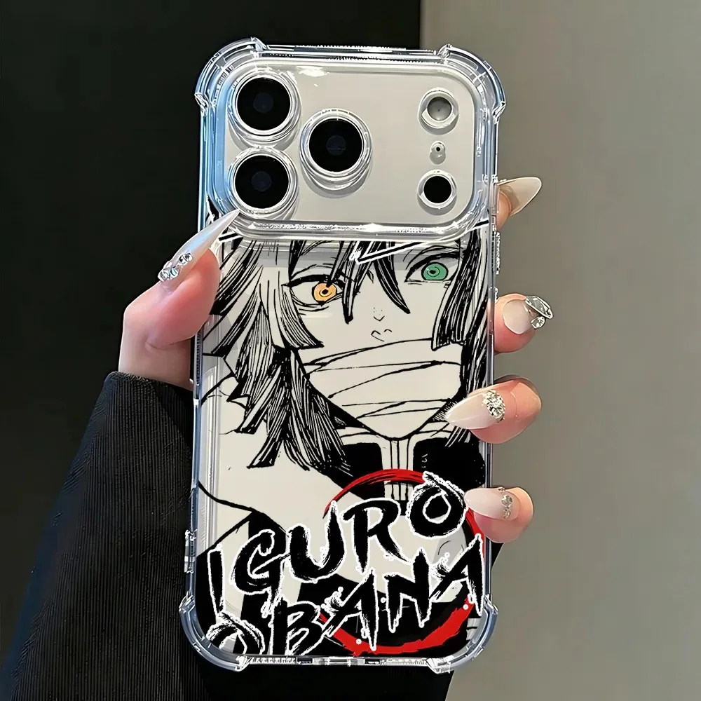Clear TPU Anti-Fall Phone Case with New Demons Slayers Design