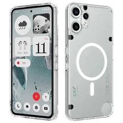 Magnetic Shockproof Transparent Phone Case - Durable Soft TPU + Hard PC Cover for Nothing CMF Phone 2 Pro (Transparent)
