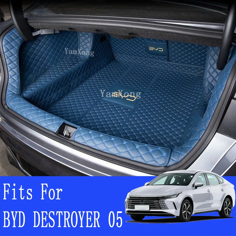 

For BYD Destroyer 05 2022 2023 Car Styling PU Leather Trunk Protection Mat Catpet Interior Cover Part Pad Auto Accessories