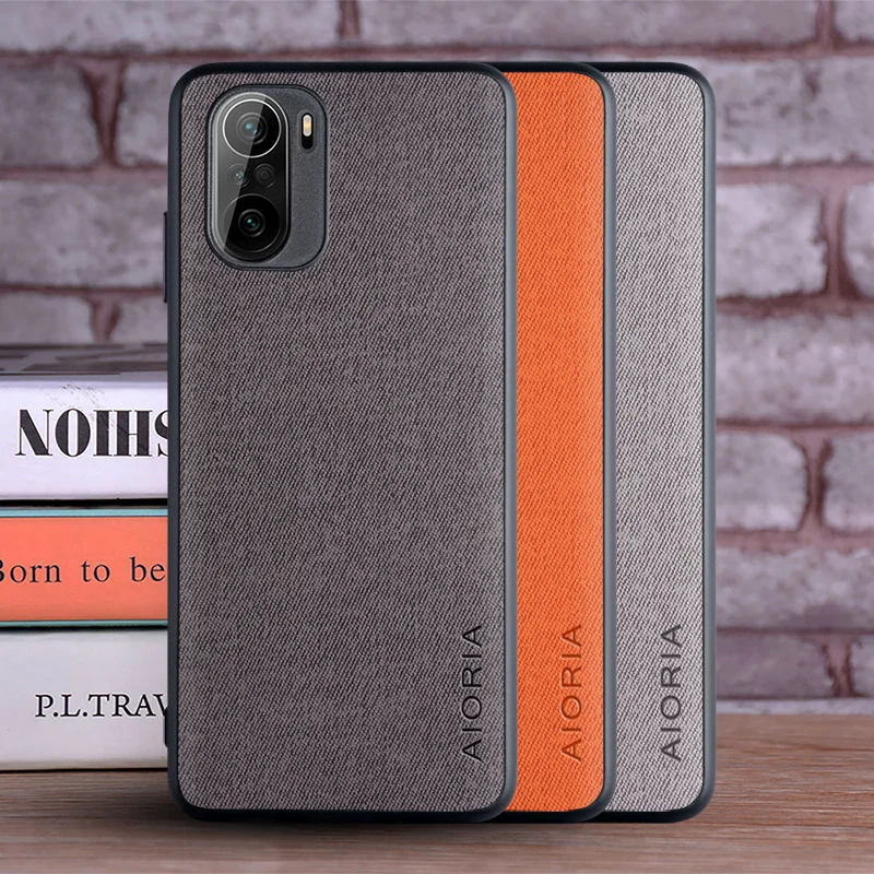 Luxurious Textile Leather Skin Phone Cover – Premium Soft and Hard Case