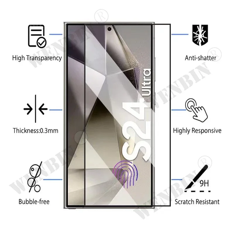 3 Pcs Premium Tempered Glass Screen Protector Set - Full Coverage & Protection
