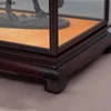 Purple Sandalwood Display Stand Glass Cover Decorations Display Box Dust Cover Storage Box Decorative Tray Closet Organizer 6