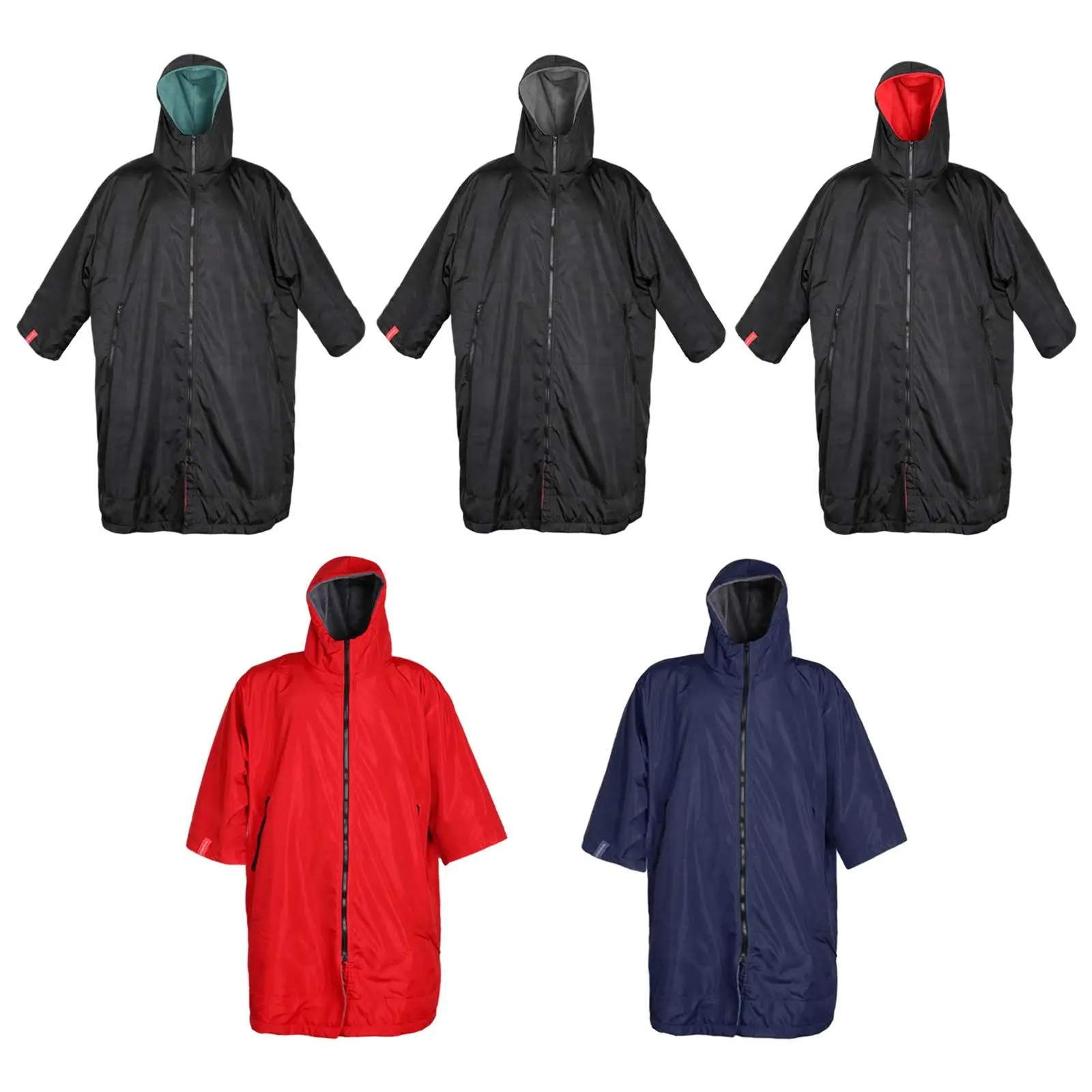 Adults Change Robe Jacket Keeping Warm Dry Windproof Waterproof Oversized Poncho Coat Swimming Surfing Beach
