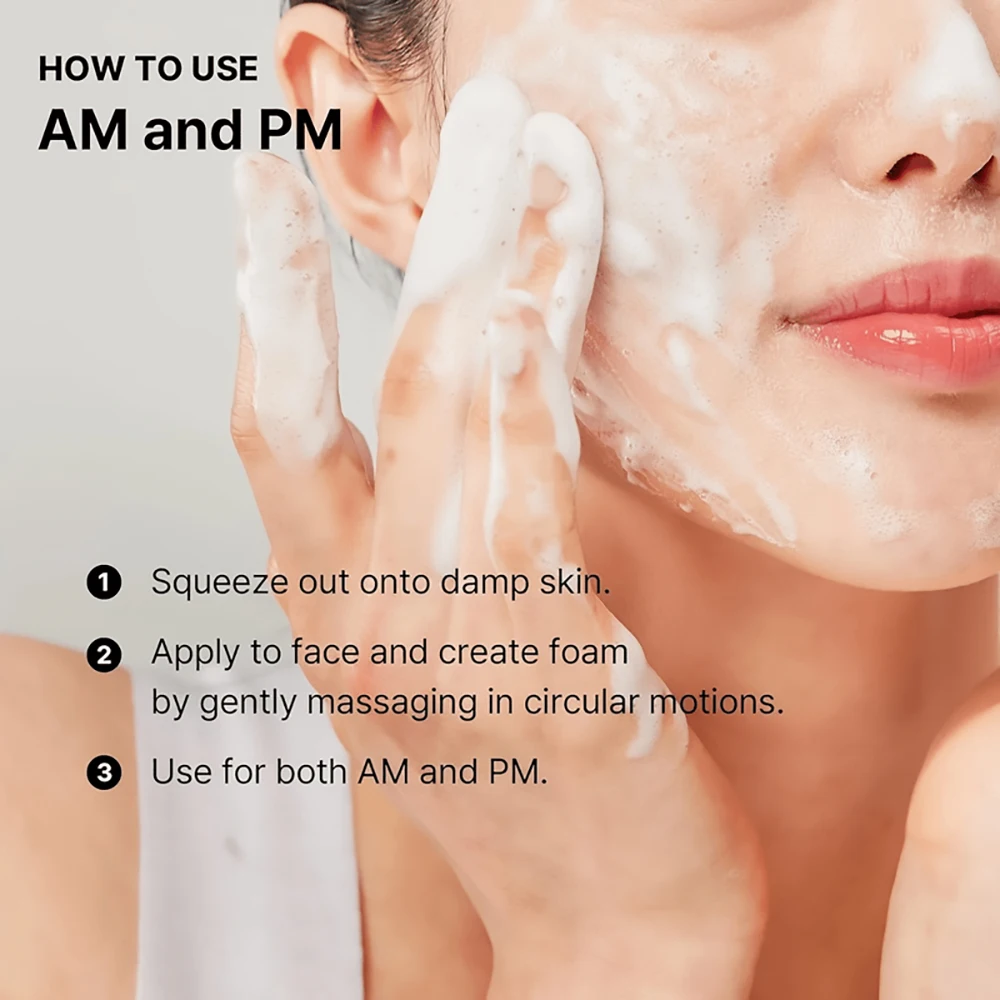 Cleanser Rich Foam Deep Clean Remove Grease Improve Oily Face Wash Cream Gentle Moisturizing Remove Blackhead Cleanser 5