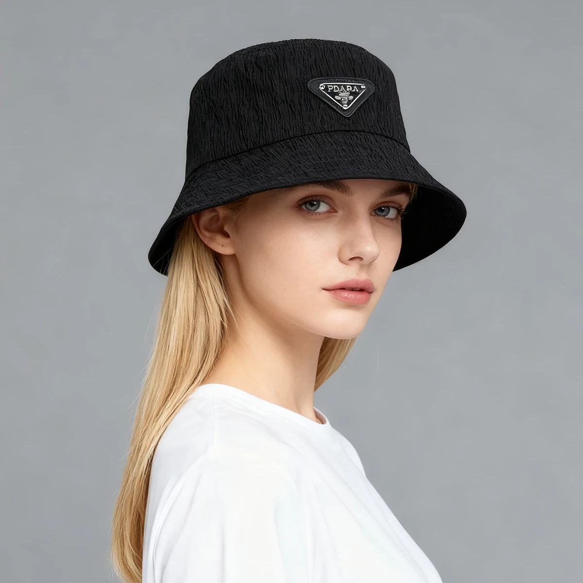 Japanese-Style Vintage Large-Brimmed Fisherman's Hat for Women, Artistic Pleated Bucket Hat for Outdoor Travel, Sports Sun Protection Hat for Men, Hiking