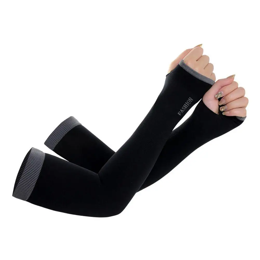 Arm Sleeves Fishing Sleeves 1Pair UV Sun Protection Cooling Ice Silk Unisex Women Men Outdoor Sports For Cycling Running Riding Fishing