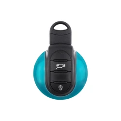 Mini Cooper Remote Key Cover Case - ABS Shell Protection and Decoration Accessory - F54 F55 F56 F57 F60 (Blue)