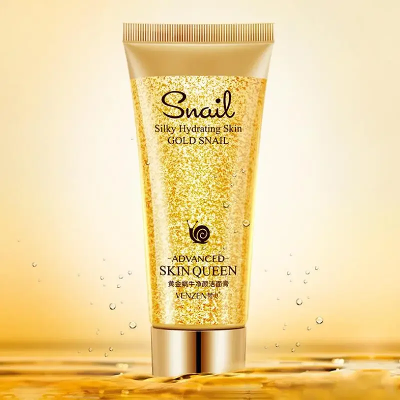 Facial Cleanser Gold Snail Hydrating Moisturizing Nourishing Oil Control Gentle Face Wash Skin Care Facial Cleanser