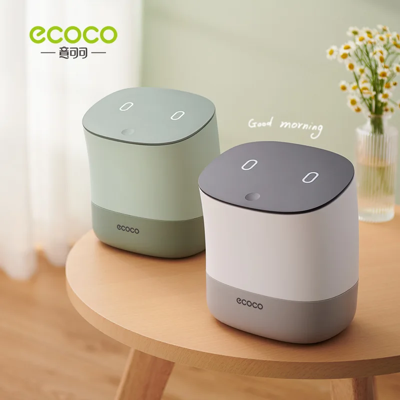 

ECOCO Mini Trash Can Office Supplies Small Dustbins Household Sundries Barrel Box Waste Bins Home Desktop Garbage Basket Plastic