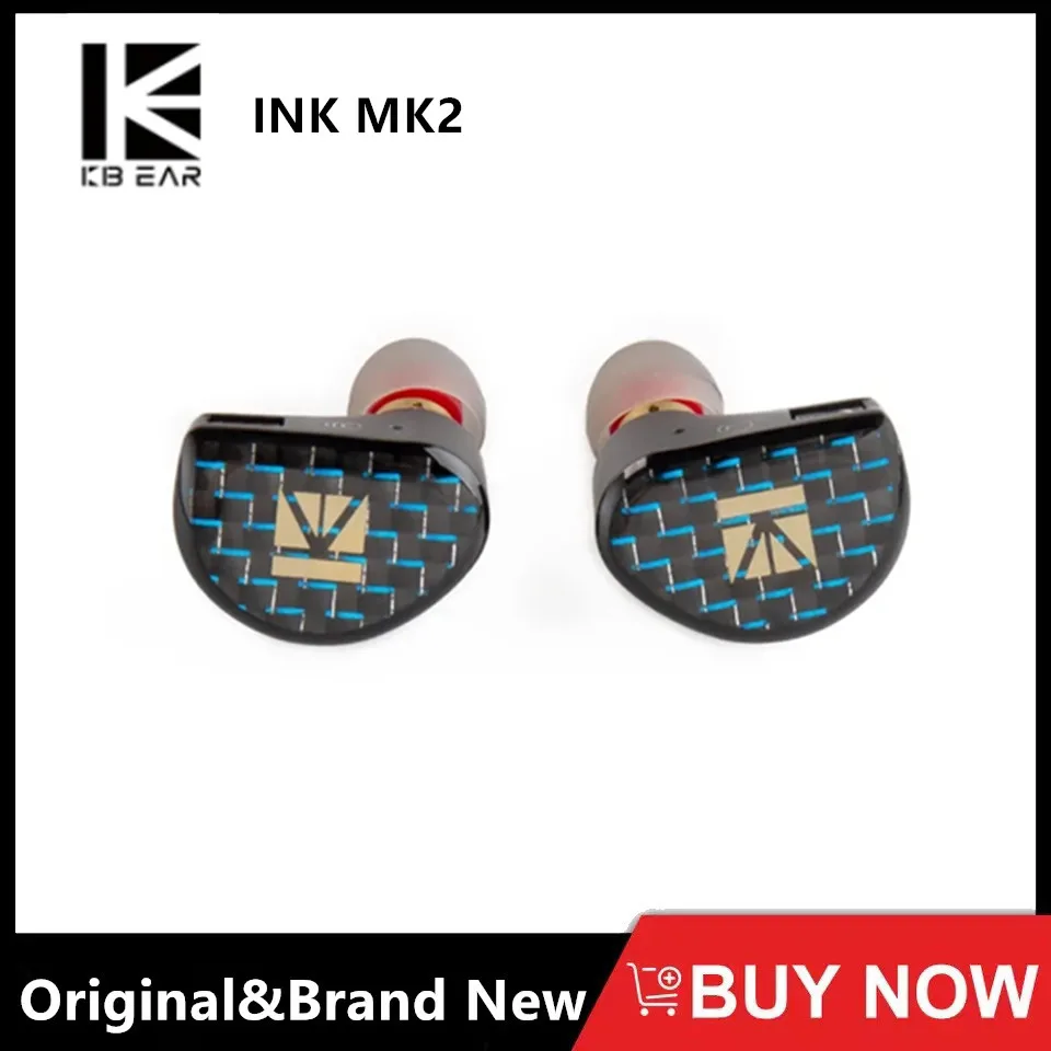 

KBEAR INK MK2 HiFi In-ear Monitor Earphone Upgraded DLC Diaphragm Dynamic 2Pin Wired Earbud Sport Music DJ Headset New Arrival