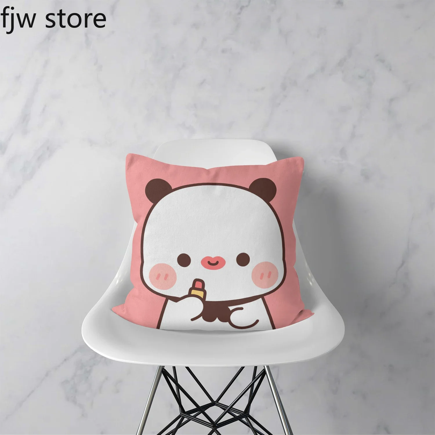 귀여운 곰 bubu dudu 베개 커버 유행 애니메이션 달콤한 커플 선물 소파 룸 머리맡 홈 인테리어