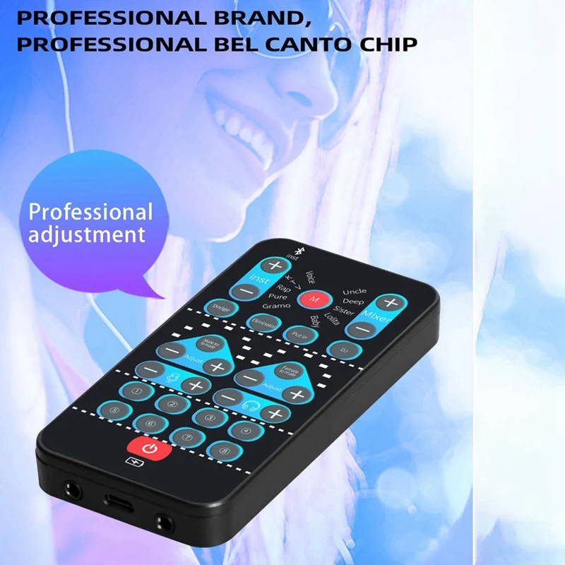 Mini Voice Changer Card 16 Different Effects Voice Changing Support Multi Language Games Song Phone Live Streaming