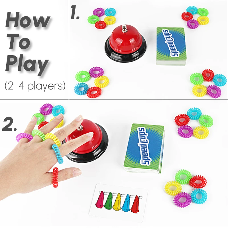 Finger Ring Family Party Games Logic Matching Toys Hand Brain Training Educational Sensory Children Toy Parent