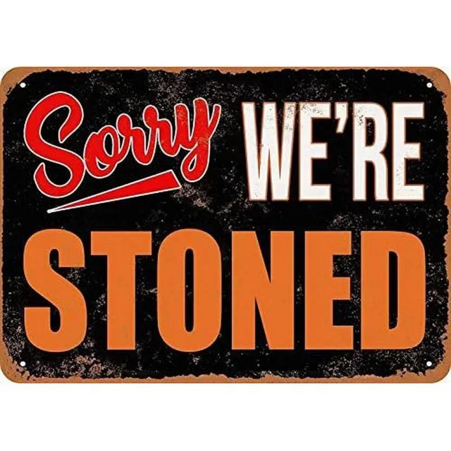 Vintage Metal Tin Sign - Retro Wall Decor