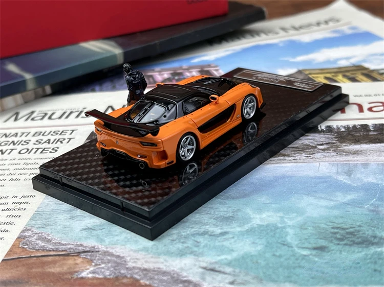 YM 1:64 Mazda RX7 Veilside Fortun 7 JDM Limited to 399 Pieces Simulation Resin Alloy Static Car Model Toys Gift
