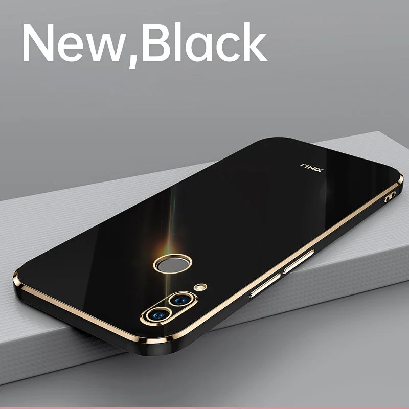 Premium Plating Silicone TPU Shockproof Phone Case - Soft Back Cover