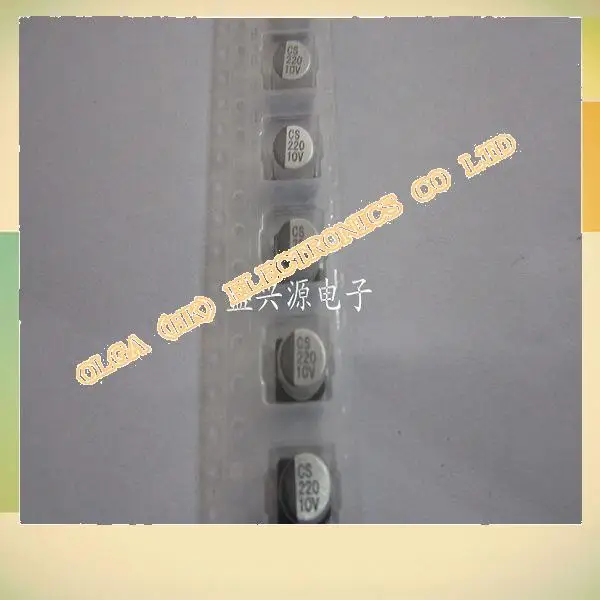 

220 v220uf uf10v 6 * 5 real SMD aluminum electrolytic capacitors 1 k / tray.