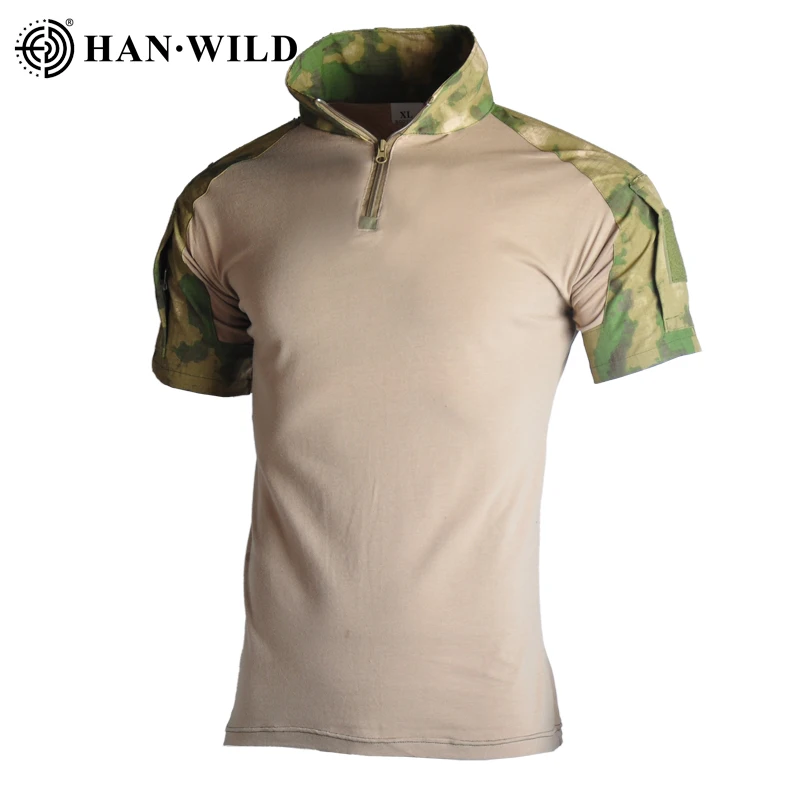 Chemise tactique à manches longues avec fermeture éclair 1/4