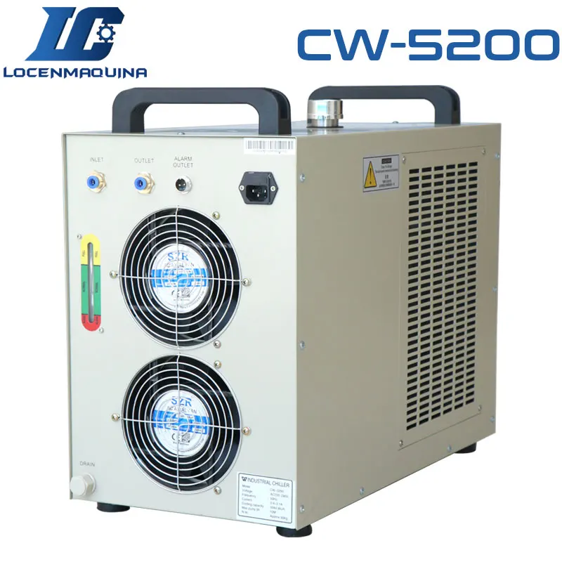 

AC220V 50Hz Industrial CW5200 Water Chiller For CNC Engraving Machine Spindle Motor Laser Tubes