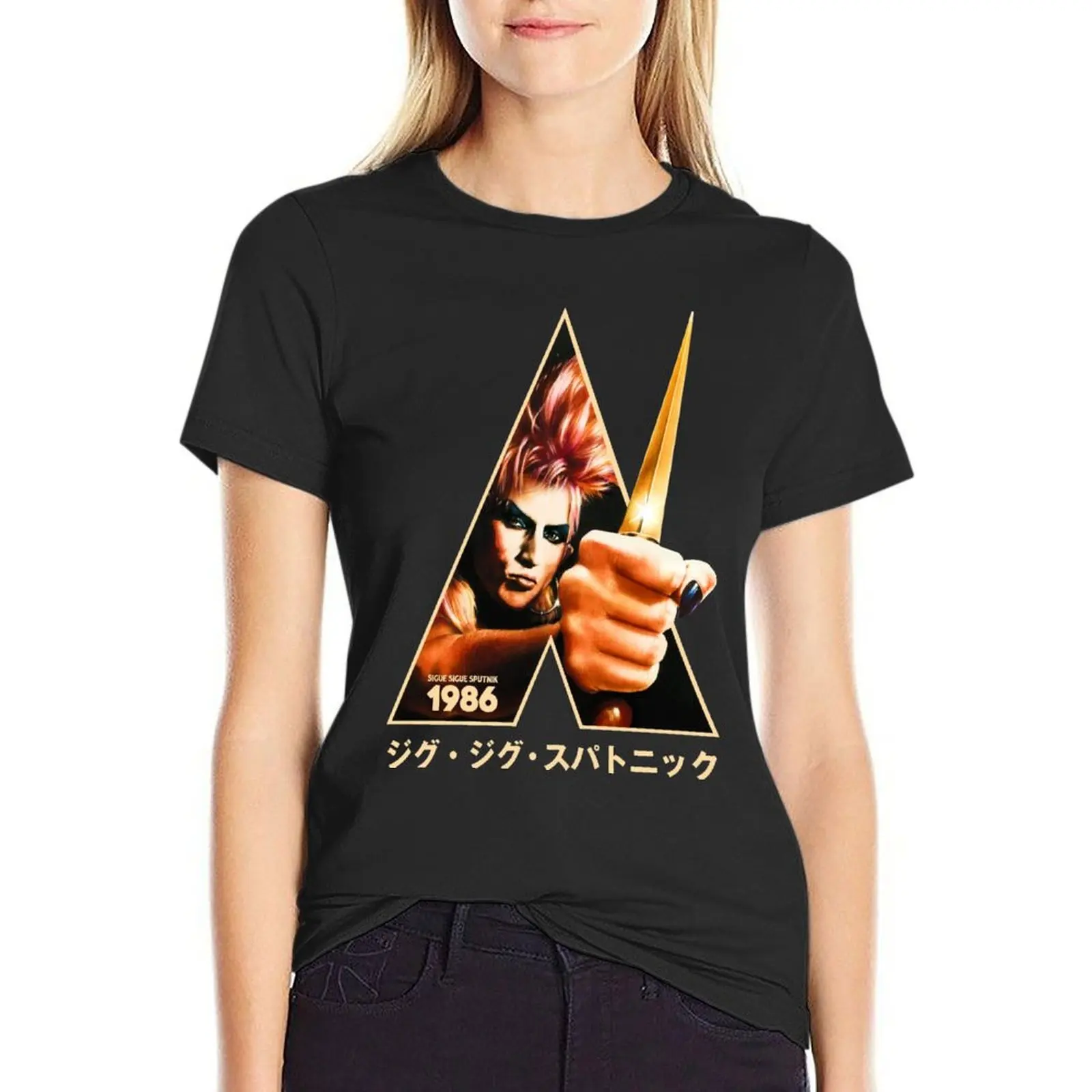 

Sigue Sigue Sputnik 1986 T-Shirt aesthetic clothes shirts graphic tees cute tops T-shirt Women