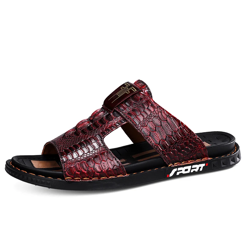 Summer New British Style Beach Shoes Men's Camping Shoes Anti Slip Men's Outdoor Slippers Wear Resistant Free Delivery