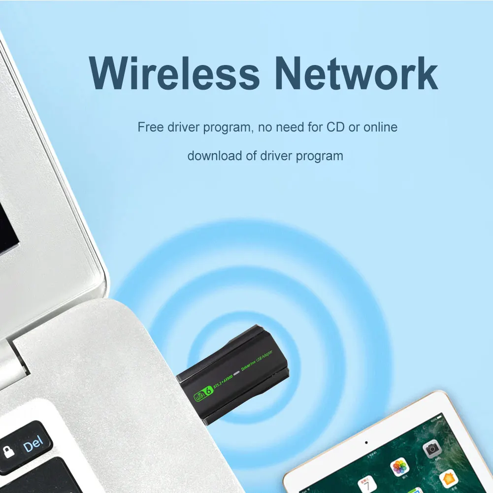 USB WiFi 6 Bluetooth 호환 5.3 어댑터 2 in 1 동글 900Mbps 미니 USB WiFi 동글 PC/노트북/데스크탑용 듀얼 3DBi 안테나