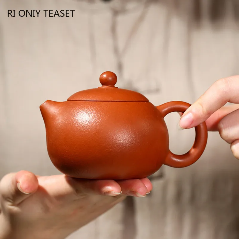 

200ml Chinese Yixing Purple Clay Teapots Teaware Master Handmade Xishi Tea Pot Raw Ore Zhu Mud Beauty Kettle Zisha Tea Set