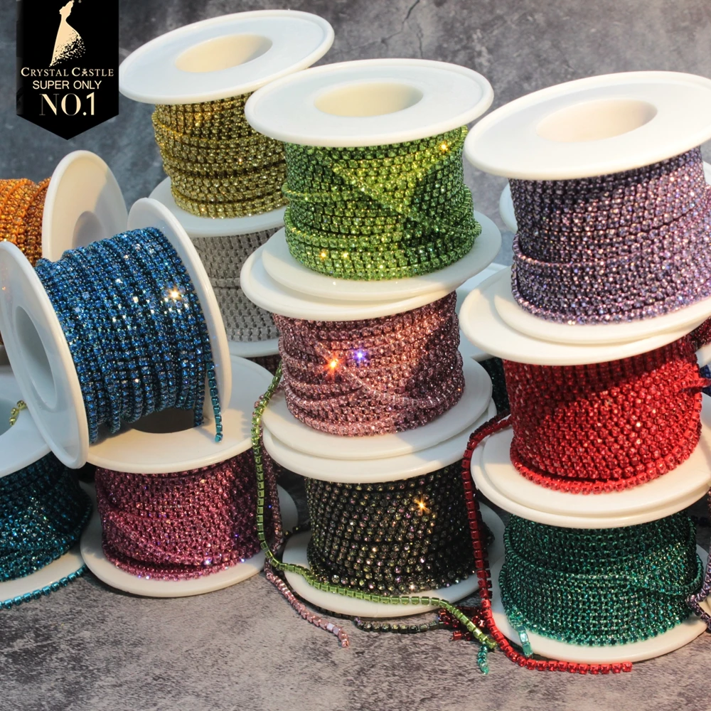 Hotfix Rhinestone Ribbon With Pearls — 5 Yards, 14mm Wide, Self-Adhesive Trim For DIY Clothing, Crafts, And Decor - View #9
