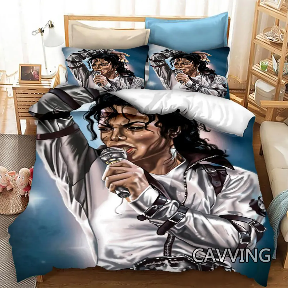 

Michael Jackson 3D Bedding Set Duvet Covers & Pillow Cases Comforter Quilt Cover Home Textile (US/EU/AU Sizes) R02