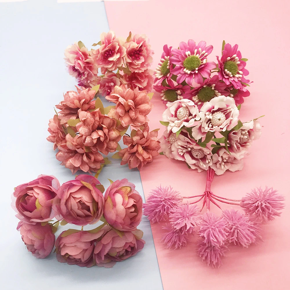 

Faux Bouquet High Quality Silk Flower Party Family Wedding Faux Decorative Bouquet Wedding Bouquet