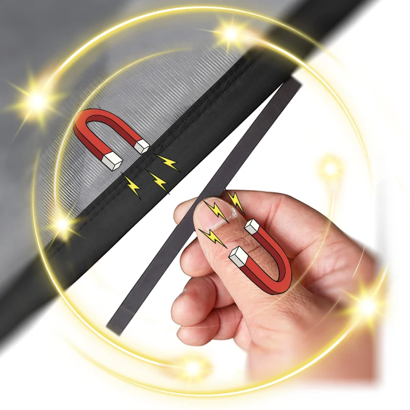 New Strong Magnetic Door Screen Custom Size Mosquito Net Large Curtain Fly Insect Auto Closing Invisible Mesh For Outdoor gazebo - Image 2