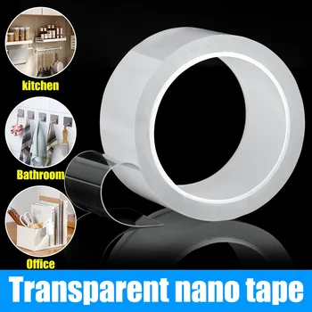 Q Nano Adesivo biadesivo Adesivo biadesivo acrilico riutilizzabile trasparente impermeabile adatto per la decorazione del bagno di casa 1