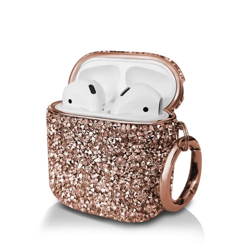 Crystal Diamond Shiny Headphone Case - Hard Portable Bag