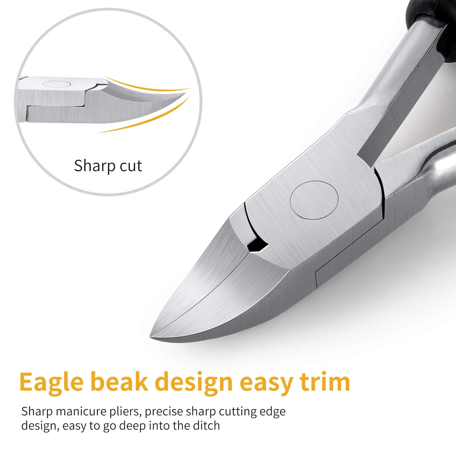 Toe nail Trimmer, Nail Clippers for Thick Nails or Ingrown Toenail Tool, Stainless Steel Sharp Pedicure Toe Nail Clippers 5