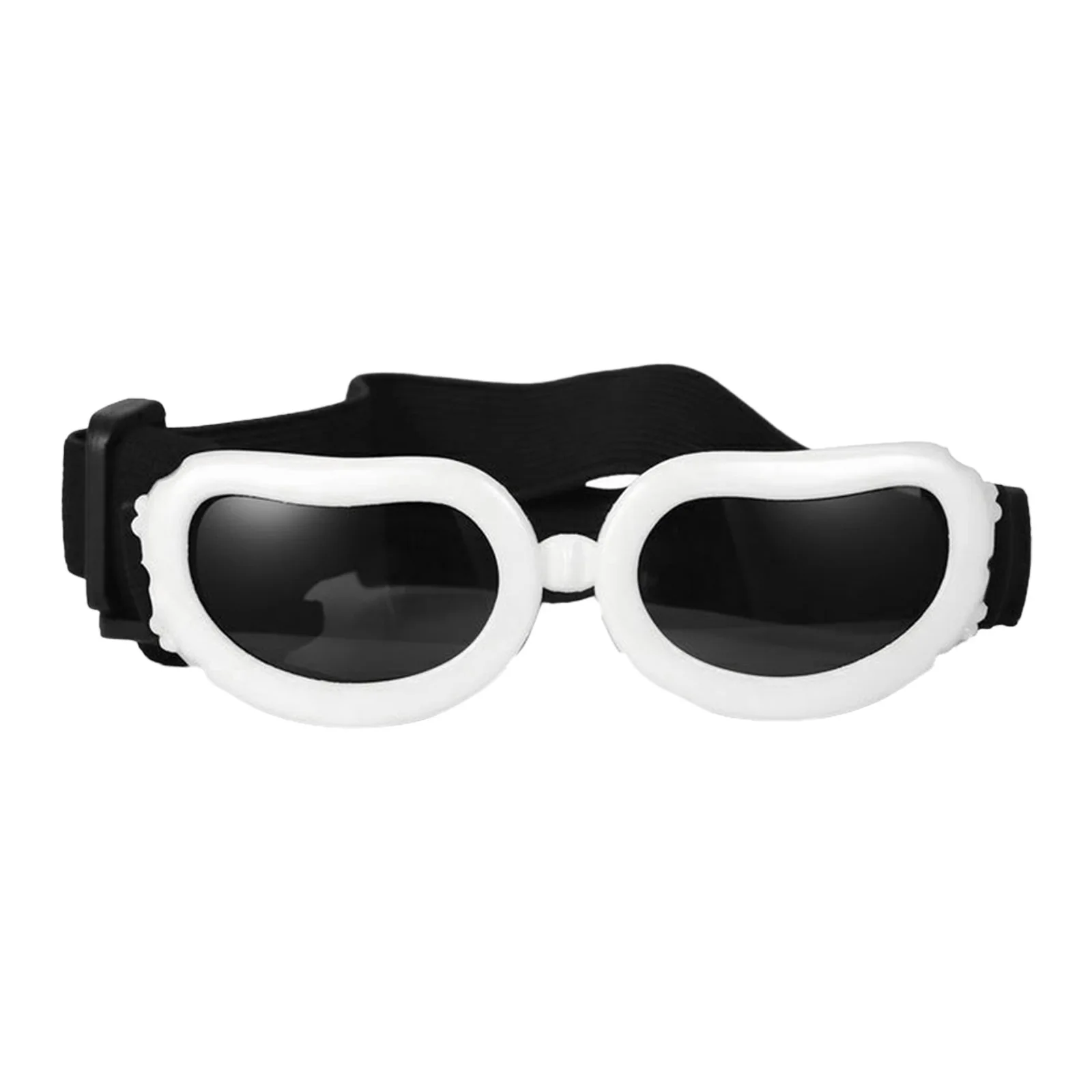 Chic UV Protection Adjustable Dog Sunglasses - Waterproof Pet Eye Wear Accessories