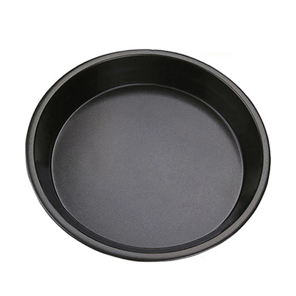 

6/7/8/9/10\" Non-stick Pizza Pan Tray Mould Carbon Steel Plate Dish Tray Bakeware Pie Baking Cooking Kitchen Household Tool
