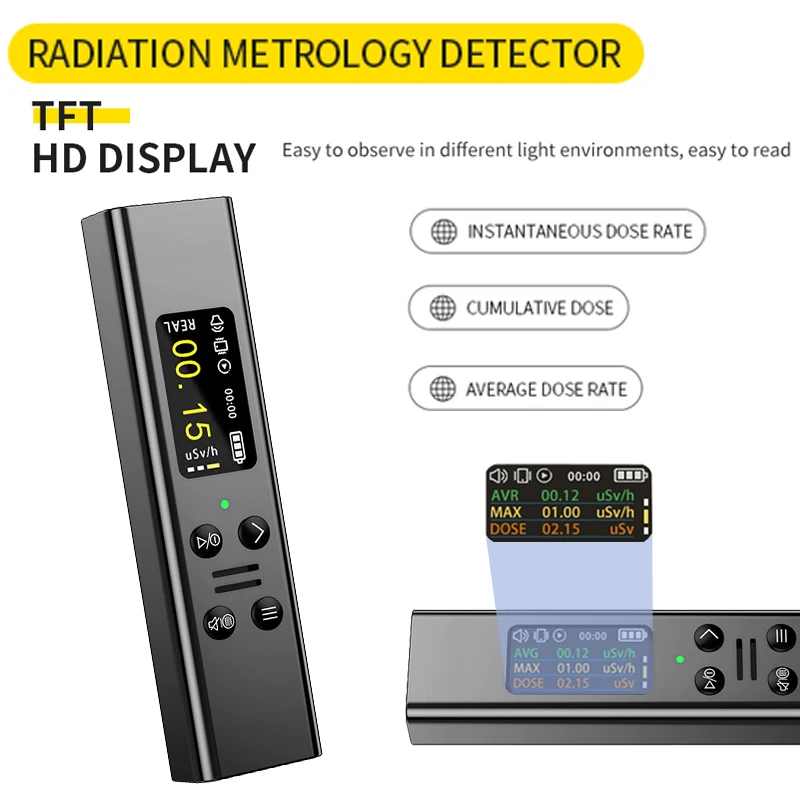 Y-M06 Portable Geiger Counter Nuclear Radiation Detector Personal Radiation Dosimeter X &gamma; &beta;-ray Rechargeable Detector
