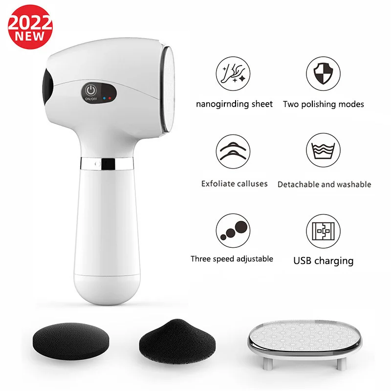 Nanoglass-Arquivo Elétrico Do Pé, Removedor De Calos De Pele Morta, Máquina De Moedor De Pé USB, Ferramentas De Pedicure, Novo, 2023