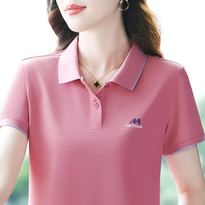 summer-womens-polos-shirts-casual-ladies-breathable-pulovers-tops-women-t-shirts-golf-clothes-short-sleeve-shirt