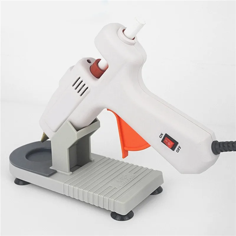 Hot melt glue gun stand glue gun base universal with sucker industrial guns holder gadgets organizer handmade DIY tools glue gun base