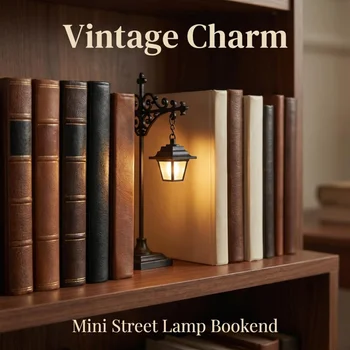 Retro Hanging Street Lamp Wall Decor, Black Metal Scroll Mount LED Night Light Gothic Vintage Wall Lantern Ornament Book Light 1