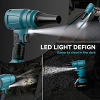 Souffleur d'air sans fil Turbo Jet pour batterie Makita 18V, vitesse du vent 300 m/s, souffleur de feuilles électrique portable, outil de soufflage de poussière 6