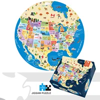 70 Piece Puzzle for Kids, Jigsaw Puzzles, Educational Toy, Large Round Floor Puzzles for Kids, Christmas Birthday Gift for Kids 1