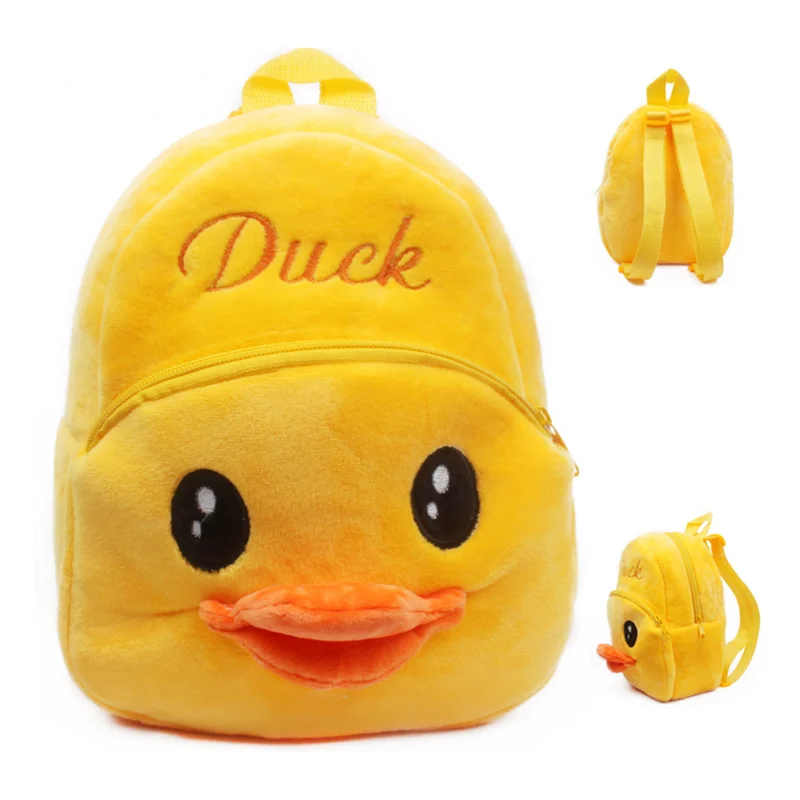 Backpacks For Children Yellow Duck Plush Backpacks Toys For Toddlers Children Preschool Boy Girl