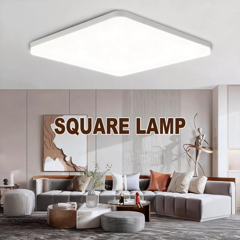Modern Square LED Ceiling Light 36-48W Flush Mount Ceiling Lamp 3000K-6000K Sa230c0bab6164109832d06581c82a8421