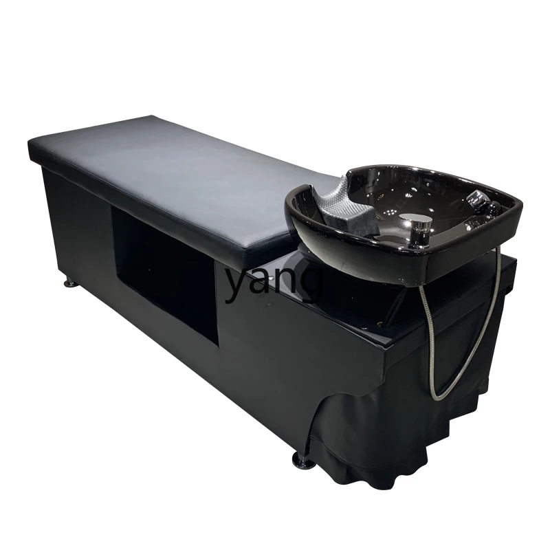 

Yhl Barber Shop Hair Salon Shampoo Chair for Hair Salon Corpse Pose Massage Shampoo Bed Shampoo Chair Ceramic Basin