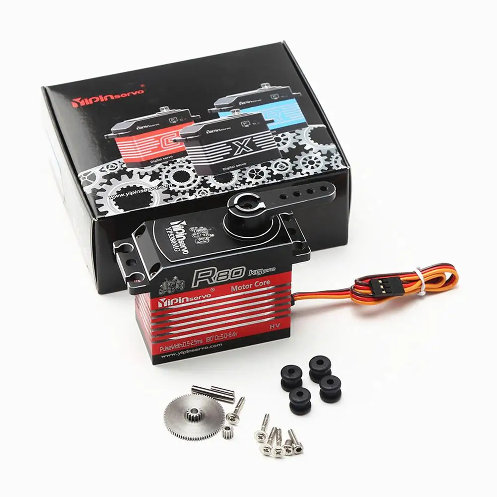 

R80 80kg Super Torque Digital Servo With Metal Arm For 1:5 1:6 Traxxas Arrma Kraton Baja Rc Car Parts/Robot / Boat/Helicopter
