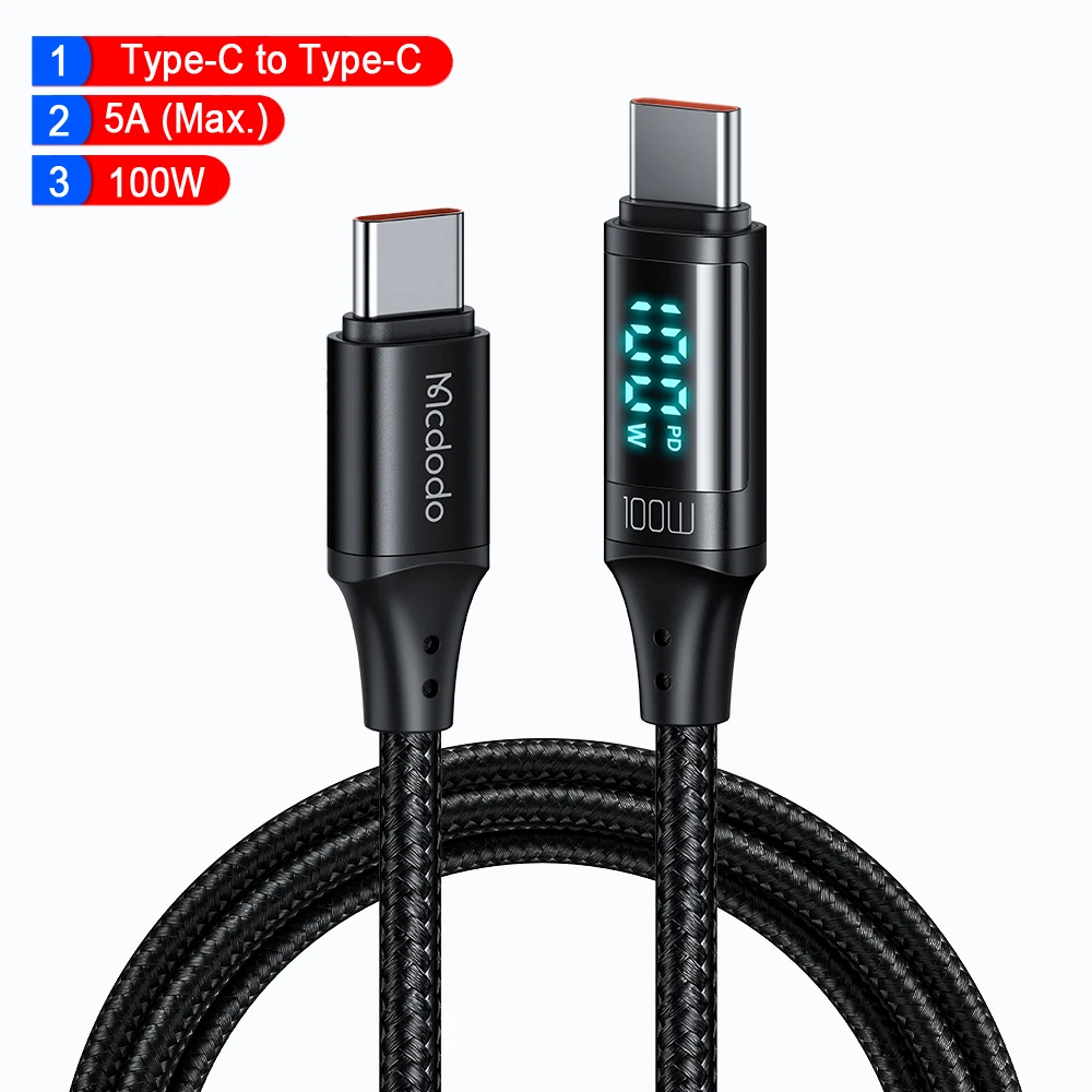 Mcdodo 36W PD USB C Micro Cable Fast Charging Type C Cable for iPhone 13 12 11 Pro Max XR X iPad Digital Display Phone Data Cord mobile phone cables Cables